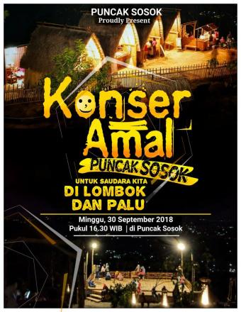 Konser Amal Puncak Sosok Untuk Lombok dan Palu